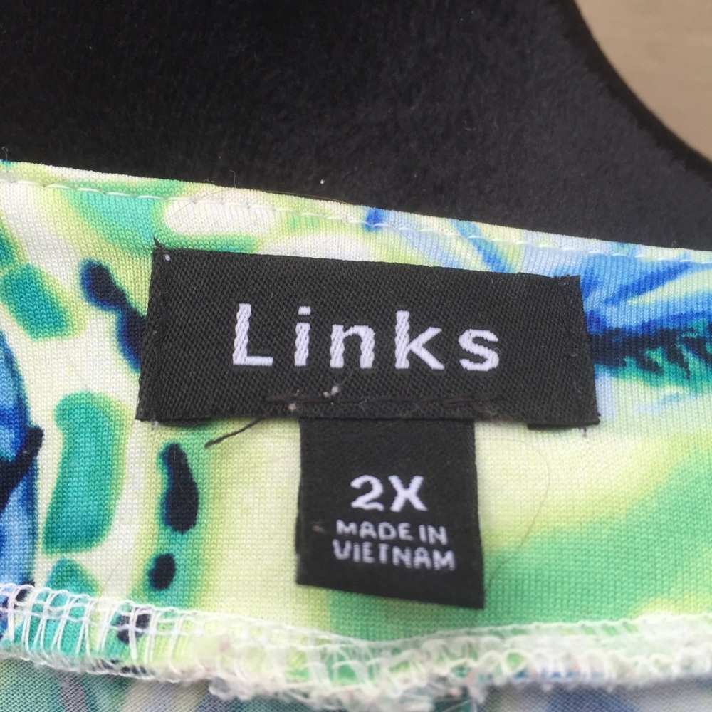 Links Blue/Green Shell Blouse - Picture 11 of 11